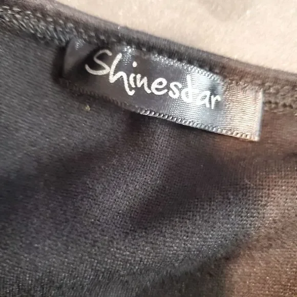 Baddie It Girl Sexy Mob Wife Black Bodycon Figure Hugging Mini Dress  Size Large - Picture 5 of 6